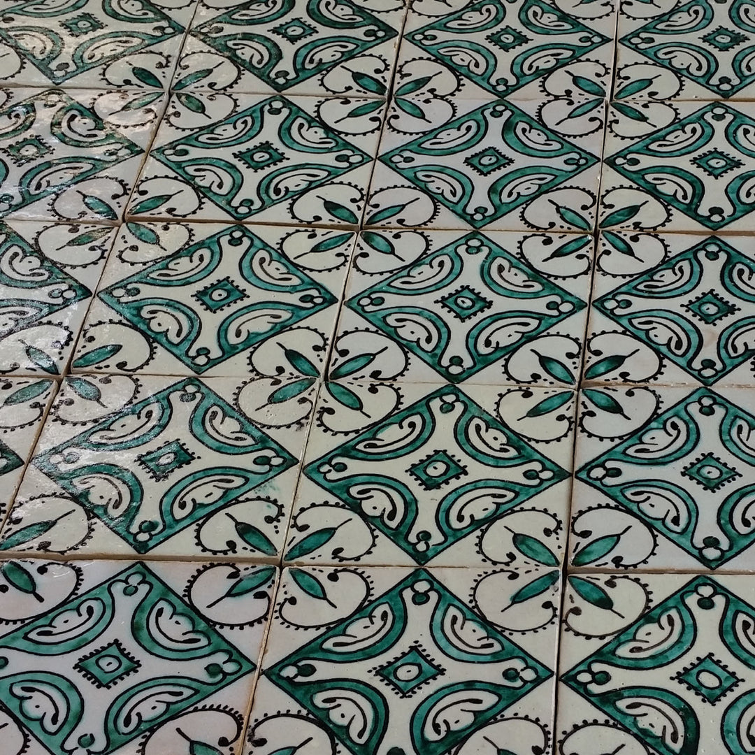 Azulejo pintado à mão – Ornamentação boho