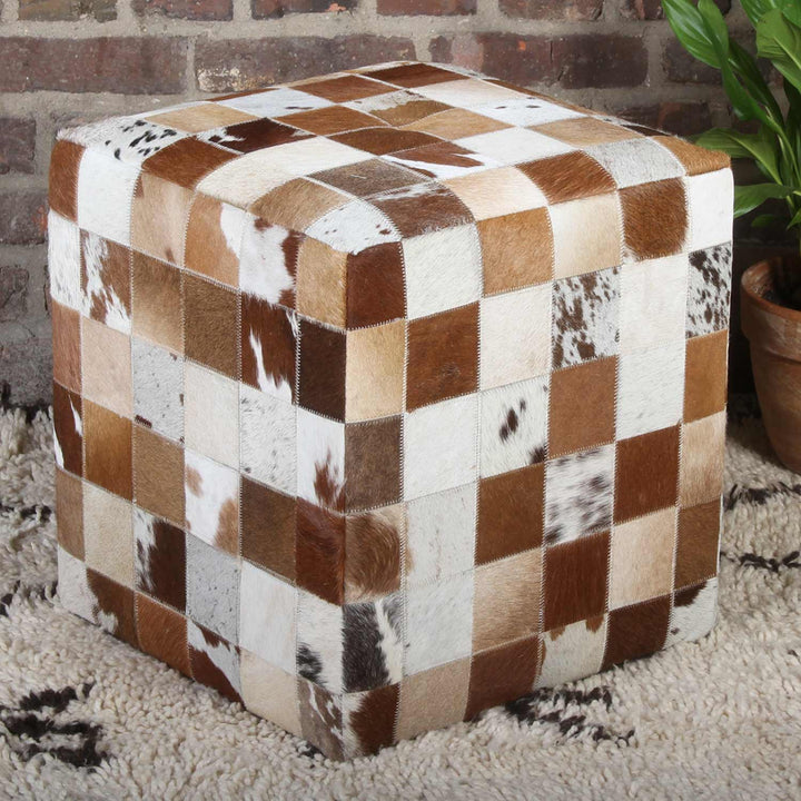 Banco de pele em patchwork Jaspal