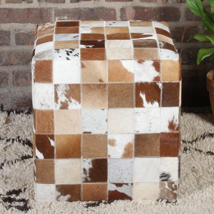 Banco de pele em patchwork Jaspal
