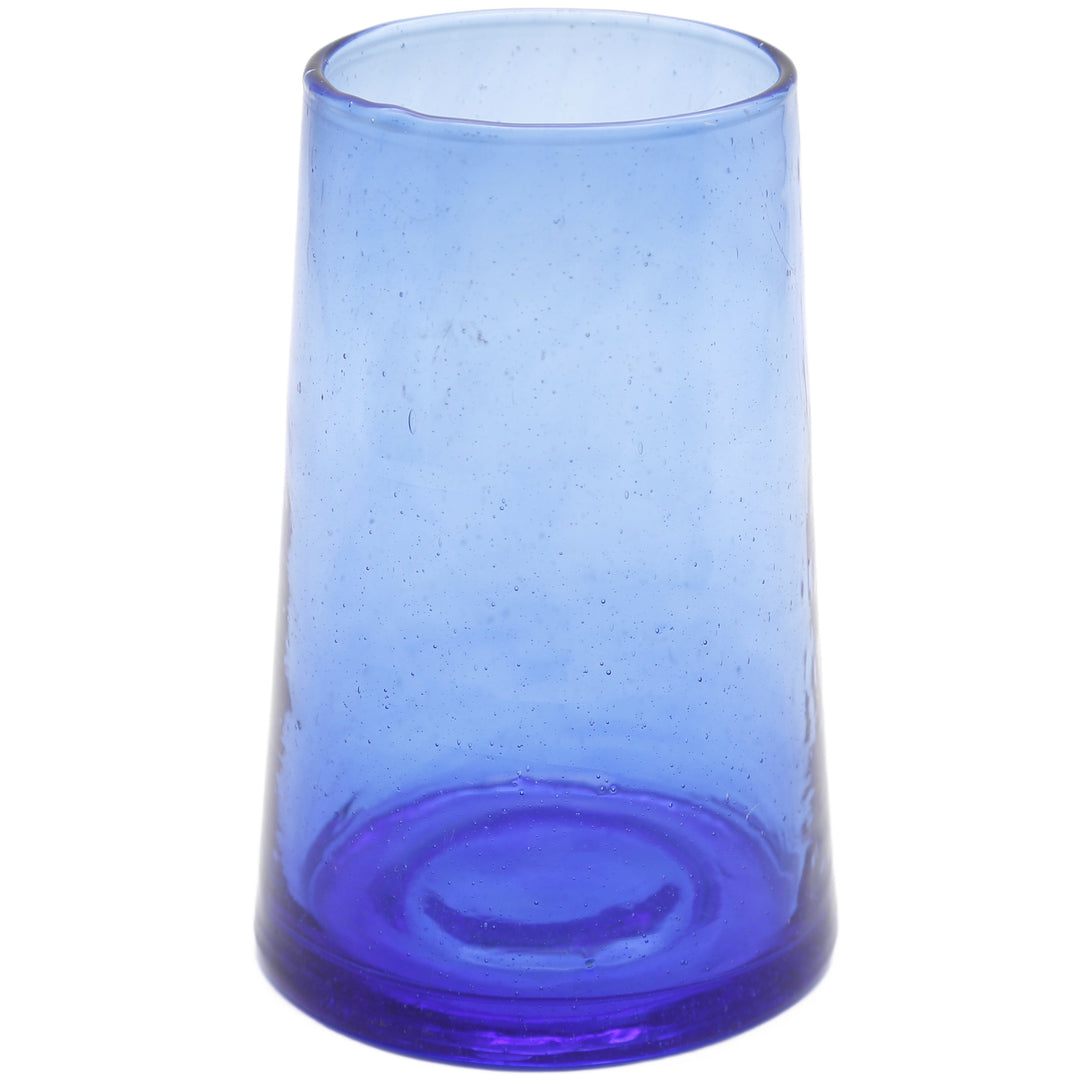 Conjunto de copos de cocktail em embalagem de 4 unidades – azul esfumado, soprados à boca e com formato ligeiramente cónico