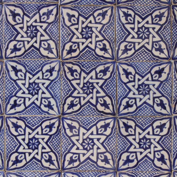 Azulejo pintado à mão – estilo riad marroquino
