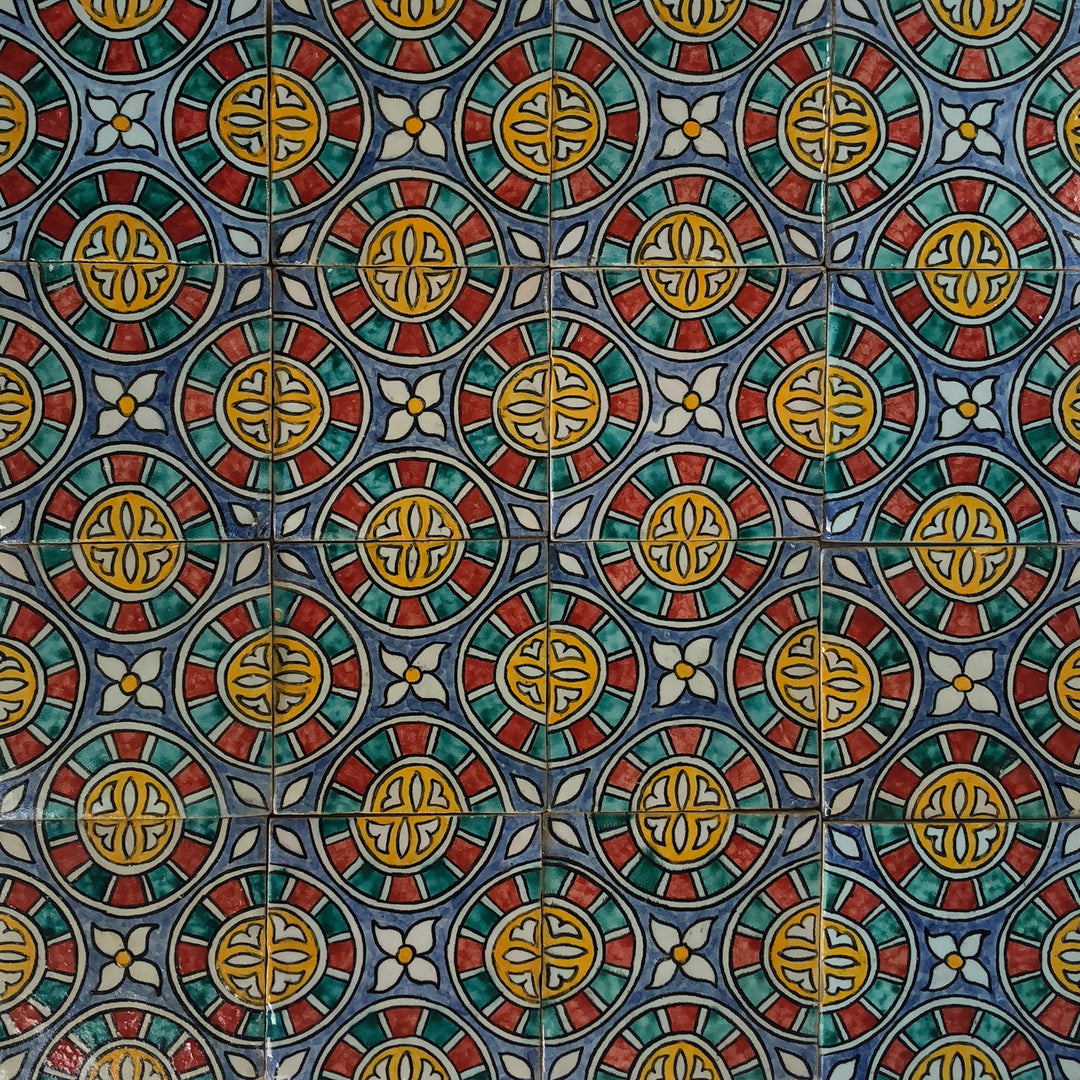 Azulejo pintado à mão – Estilo mediterrânico