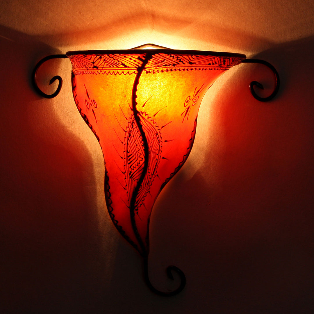 Candeeiro de parede Henna Nouna Laranja