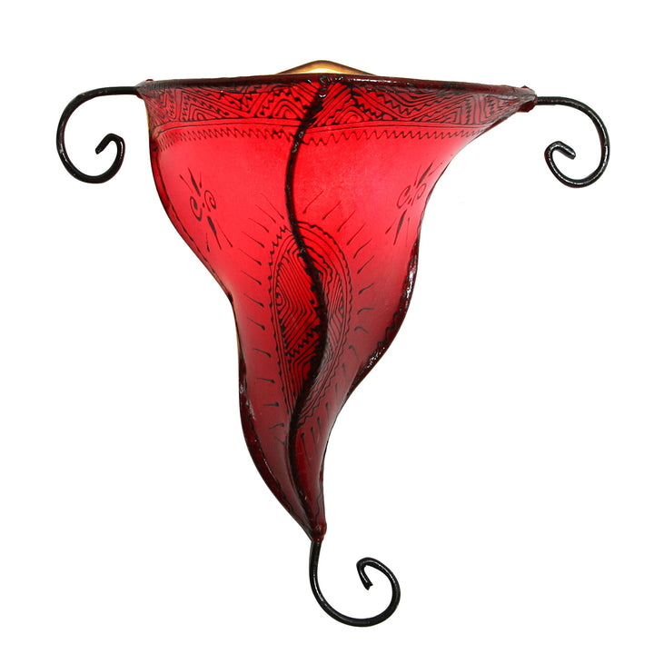 Candeeiro de parede Henna Nouna Vermelho
