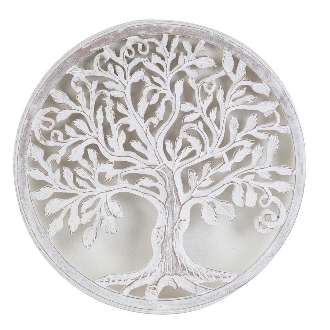 Mandala Hadaya em madeira indiana