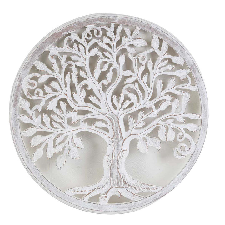 Mandala Hadaya em madeira indiana