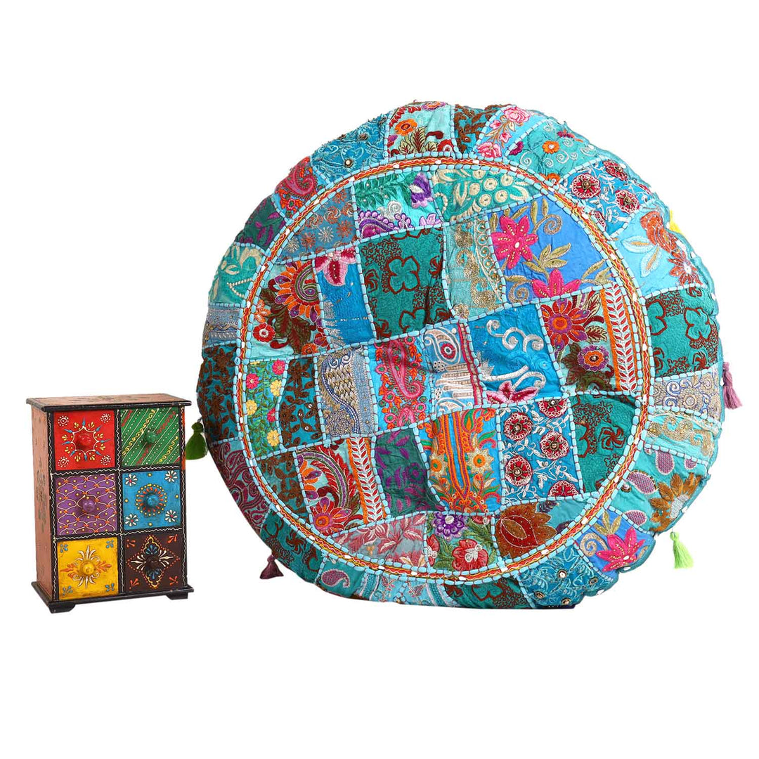 Almofada de ioga em patchwork Lali Grande