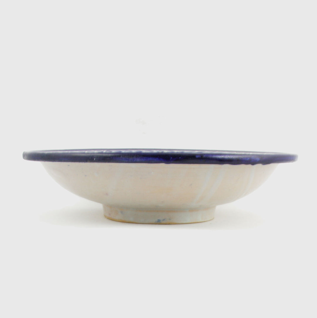 Taça de cerâmica pintada à mão do Marrocos F013