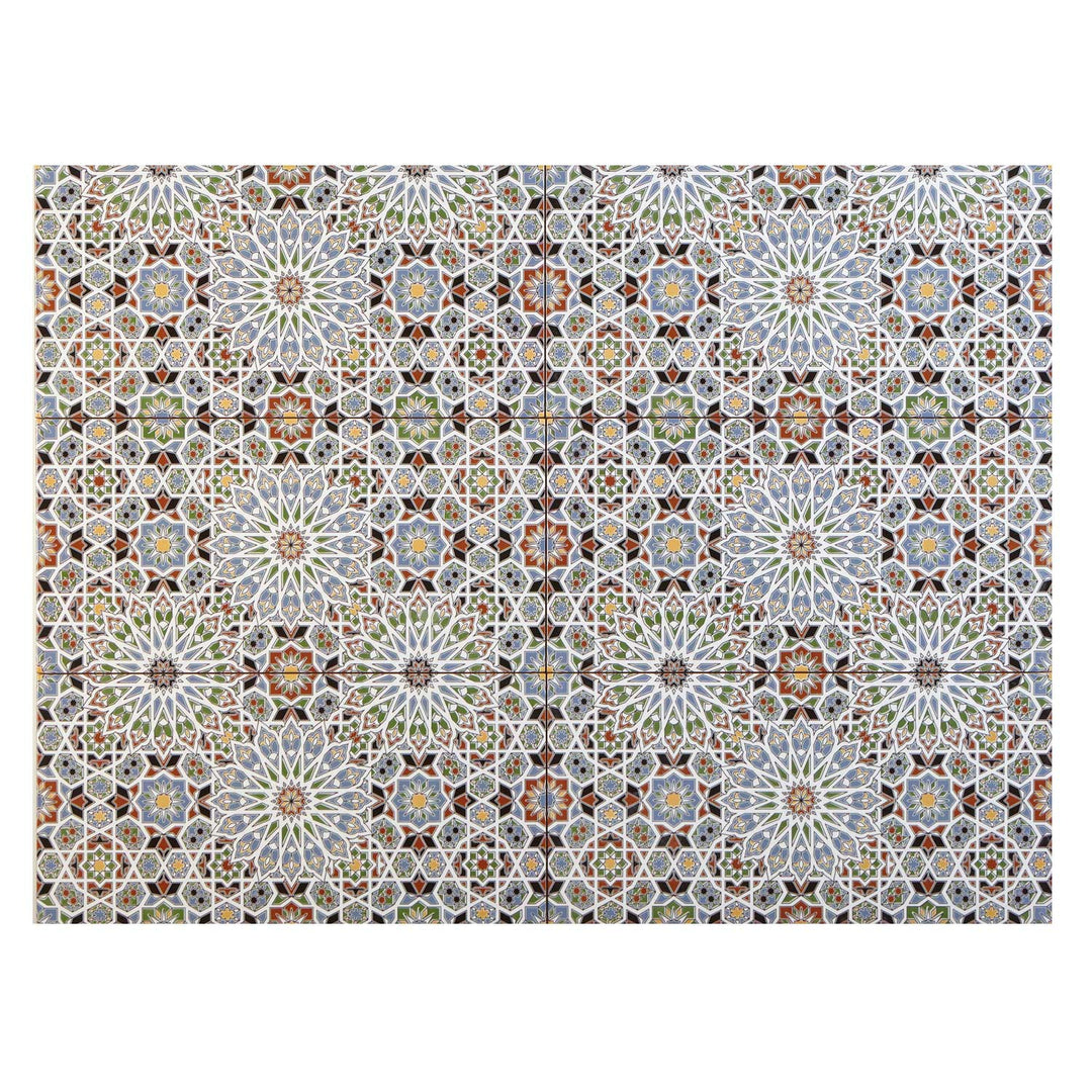 Azulejos de parede marroquinos 50x25 cm – Padrão em mosaico
