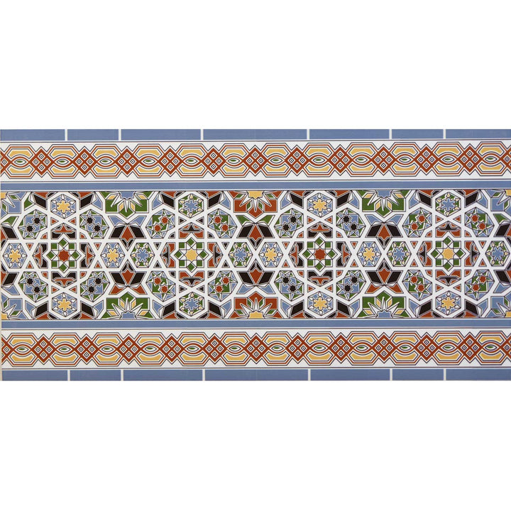 Borda de azulejos orientais 50×25 cm – FL50631