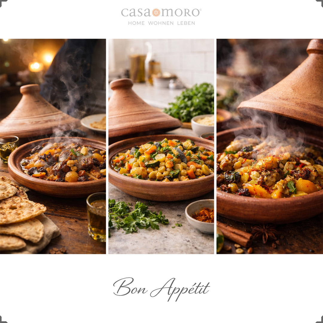 Tajine marroquino de 25 cm para cozinhar, mistura de especiarias aromáticas para borrego, peixe ou pratos vegetarianos