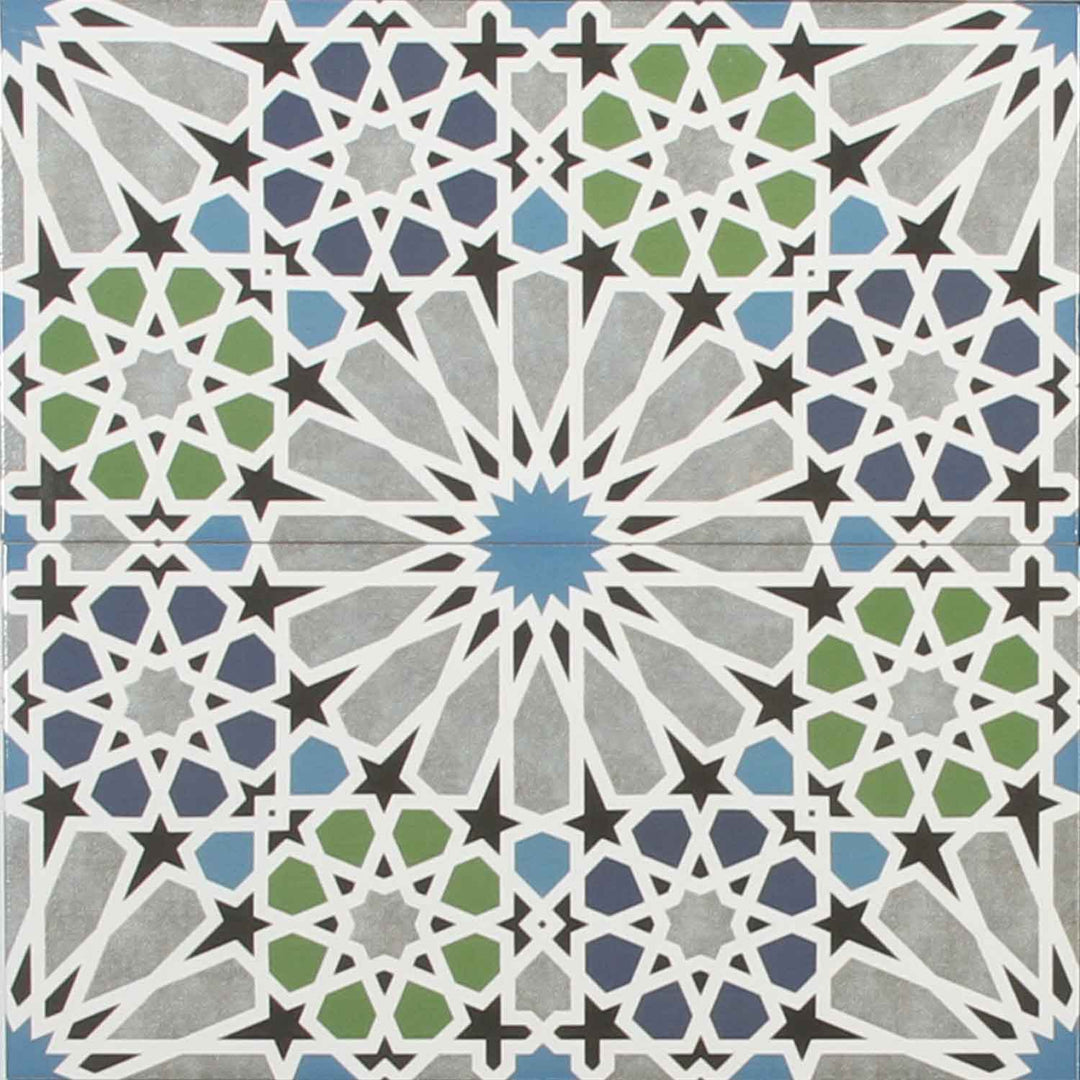 Azulejos de parede marroquinos 50x25 cm – mosaico em forma de estrela