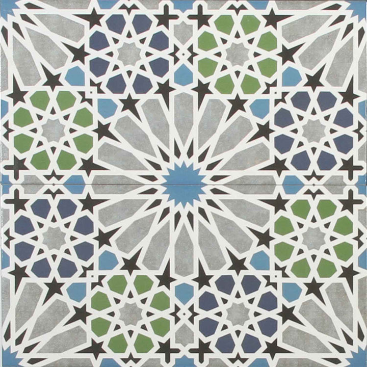 Azulejos de parede marroquinos 50x25 cm – mosaico em forma de estrela