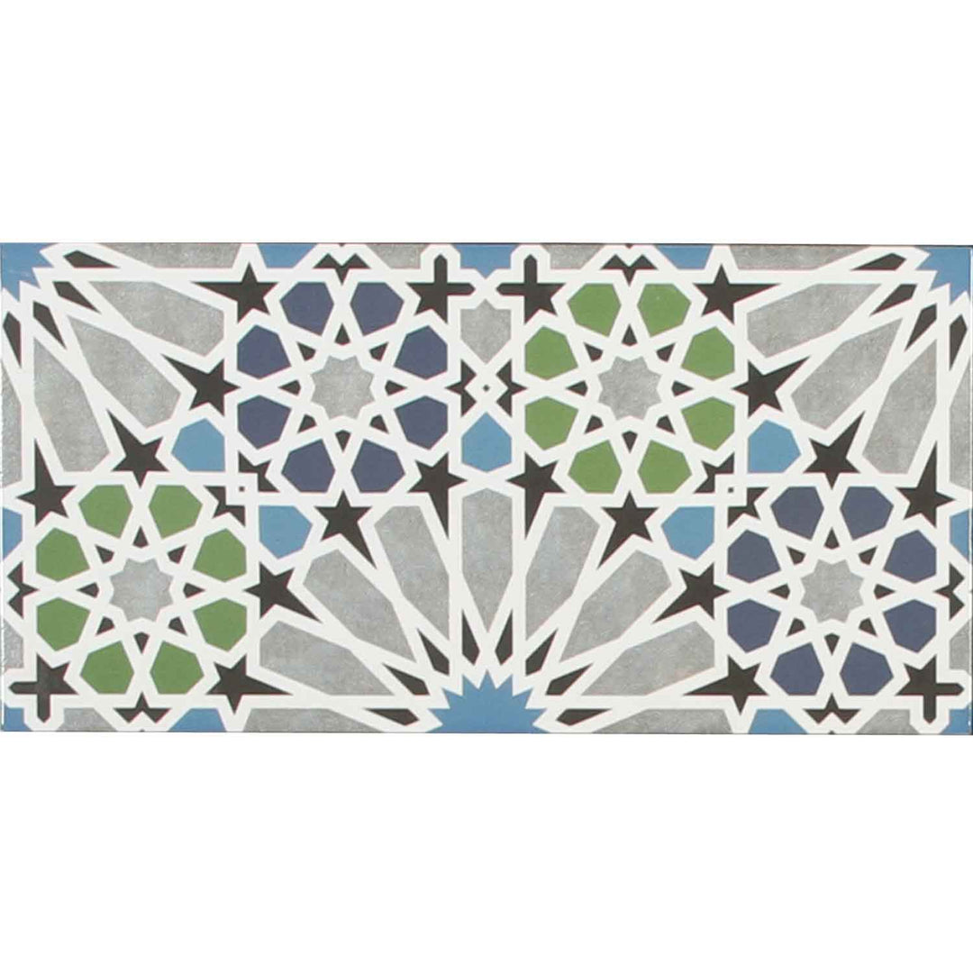 Azulejos de parede marroquinos 50x25 cm – mosaico em forma de estrela