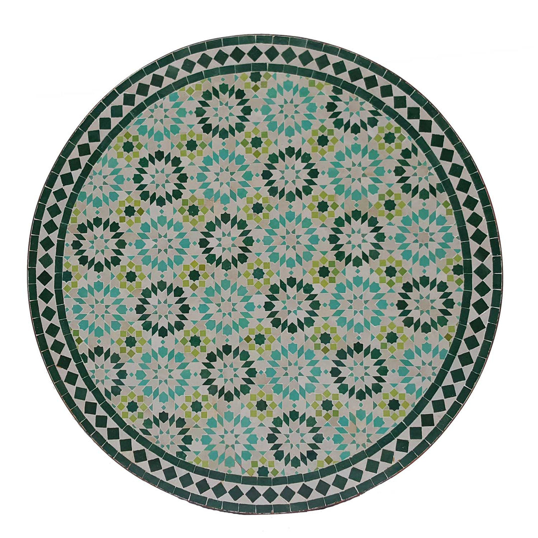 Mesa em mosaico D100 Ankabut Turquesa