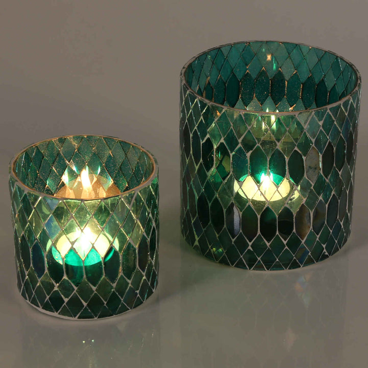 Candeeiro de mesa marroquino com mosaico Rayan Verde