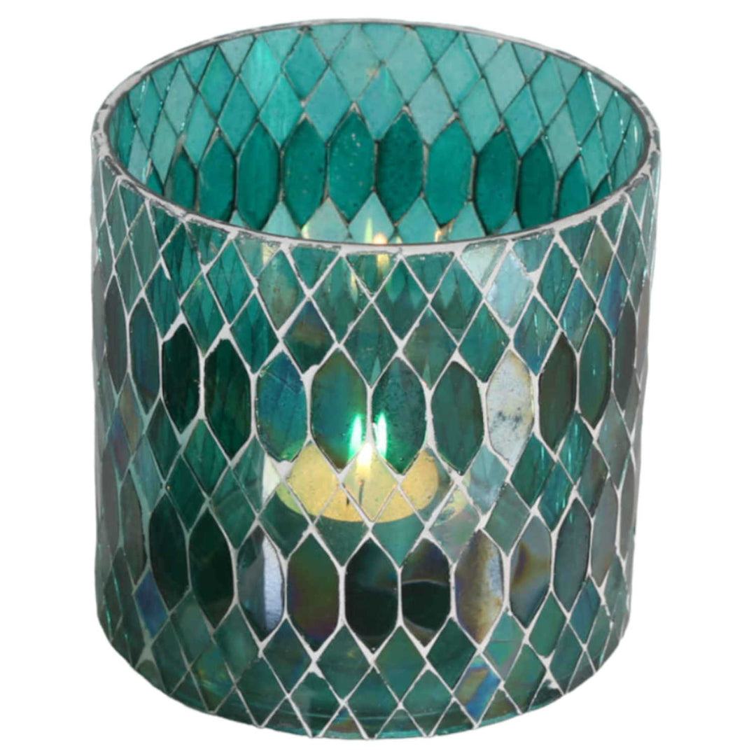 Candeeiro de mesa marroquino com mosaico Rayan Verde