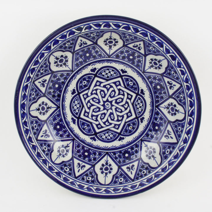 Taça de cerâmica pintada à mão do Marrocos F019