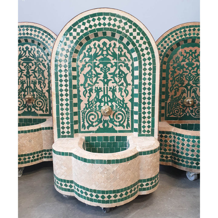 Marrocos - Fonte em mosaico Asfor Verde