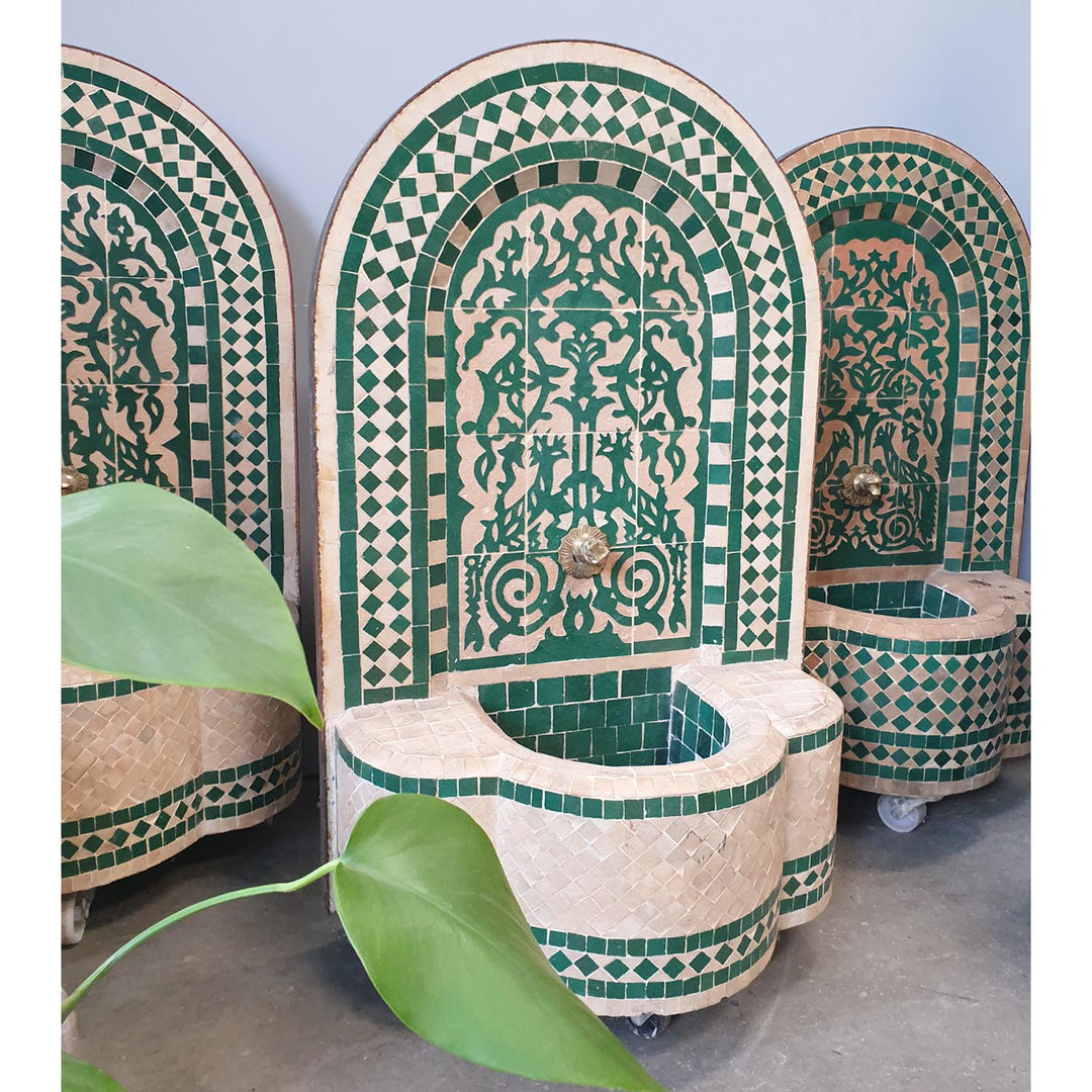 Marrocos - Fonte em mosaico Asfor Verde