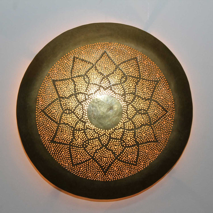Candeeiro de parede em latão Aladdin