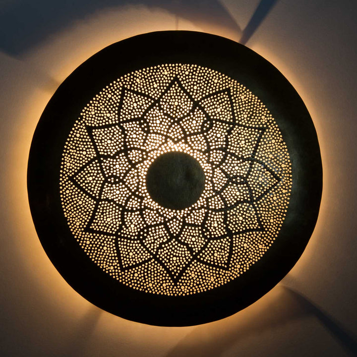 Candeeiro de parede em latão Aladdin