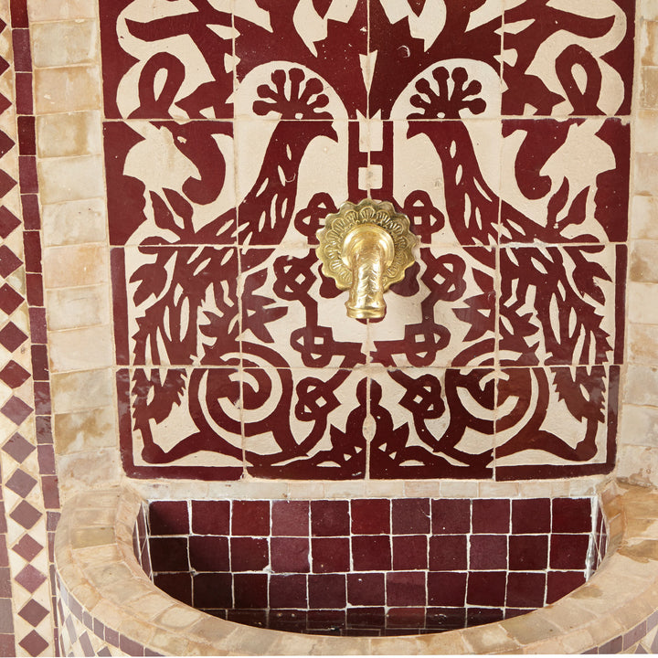 Fonte Mosaico Tawus Bordeaux
