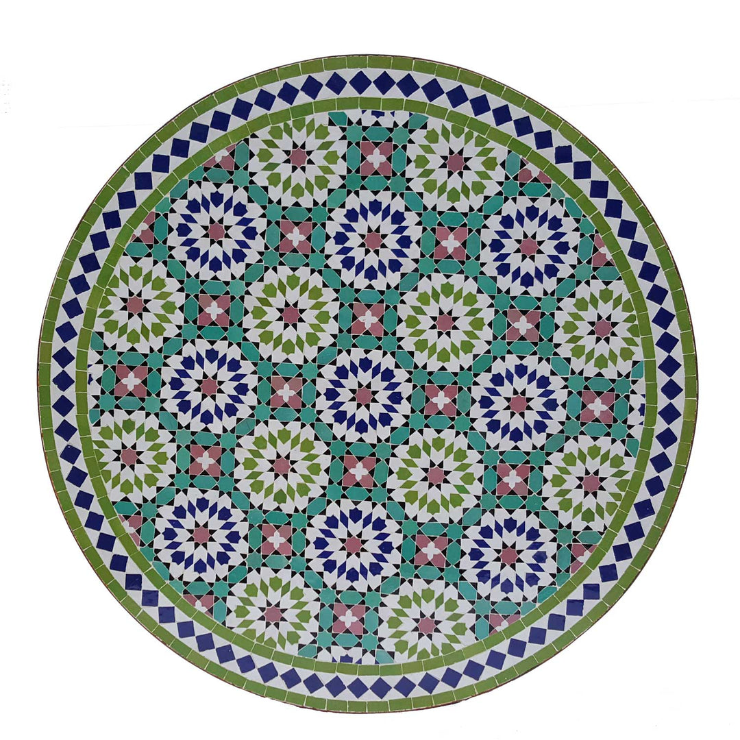 Mesa em mosaico D100 Ankabut Verde