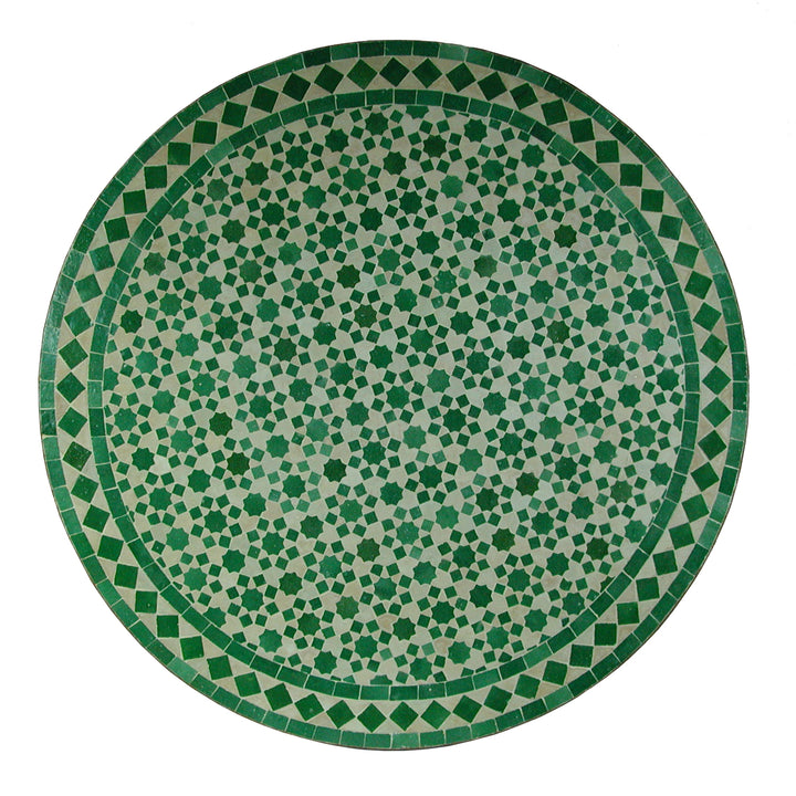 Mesa em mosaico do Marrocos - Redonda - M60-10