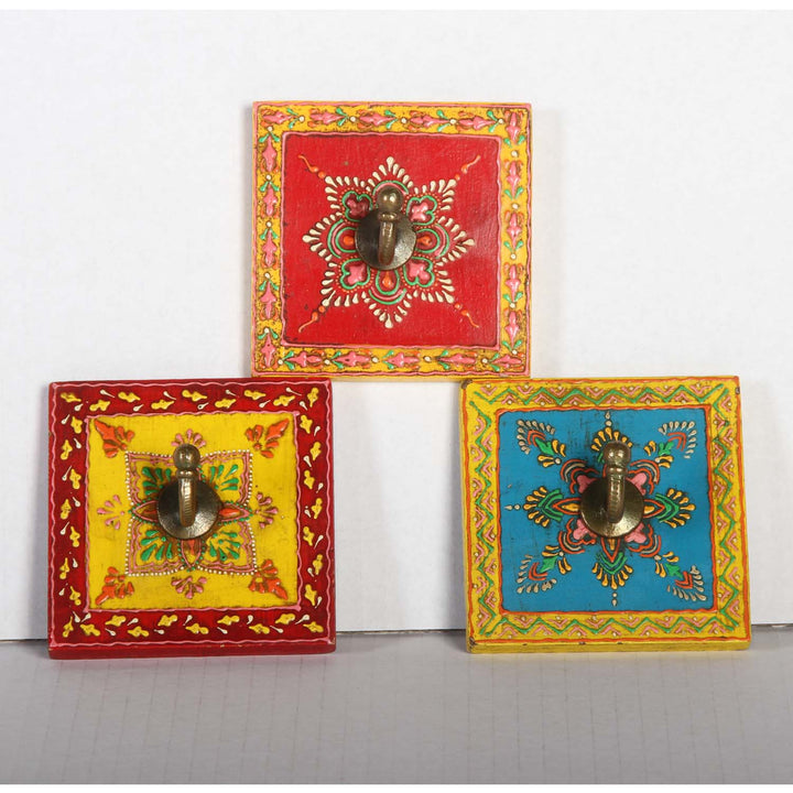 Conjunto de 3 ganchos para roupa de estilo oriental