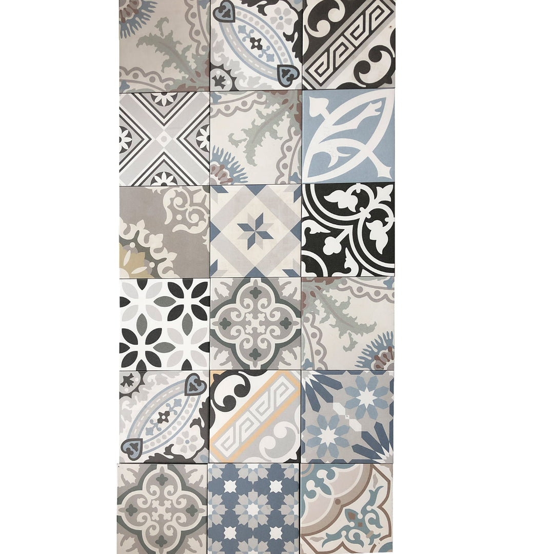 Azulejos marroquinos em patchwork – 20x20 cm