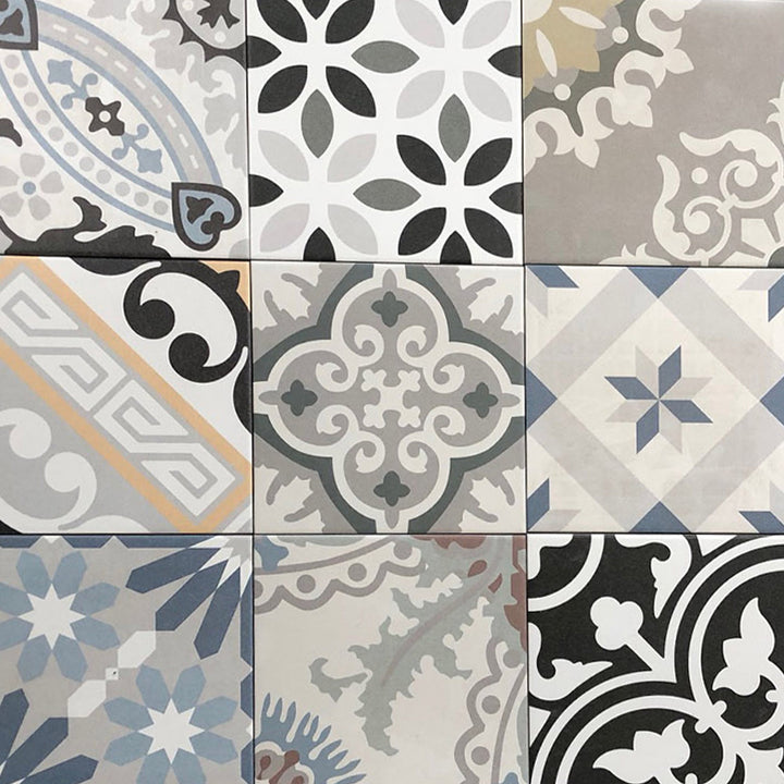 Azulejos marroquinos em patchwork – 20x20 cm