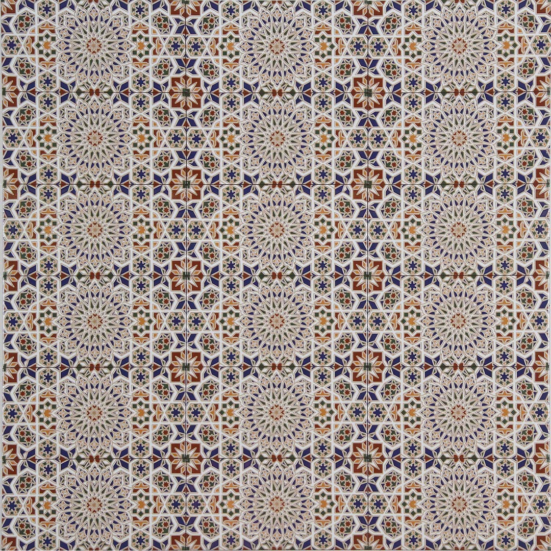 Azulejos de parede marroquinos 30x15 cm – mosaico em forma de estrela