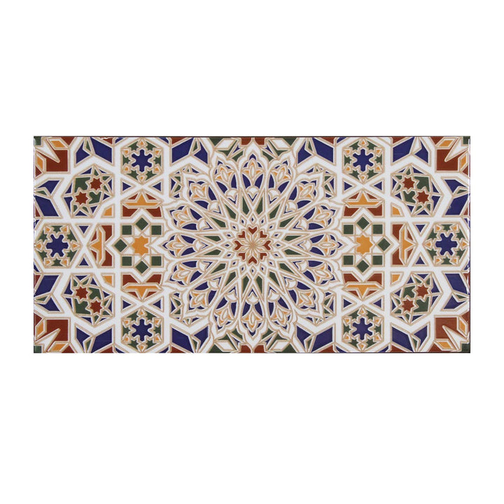 Azulejos de parede marroquinos 30x15 cm – mosaico em forma de estrela