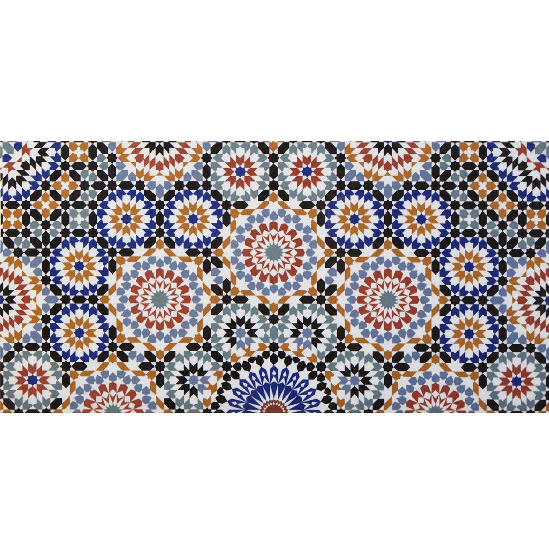Amostra de azulejo de parede oriental 50x25 – FL50586B