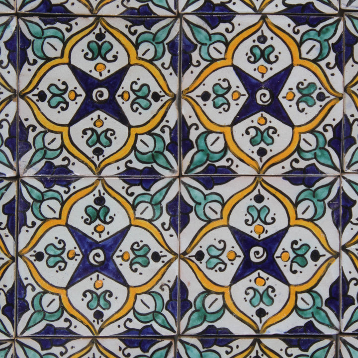 Azulejo pintado à mão – Estilo boho mediterrânico