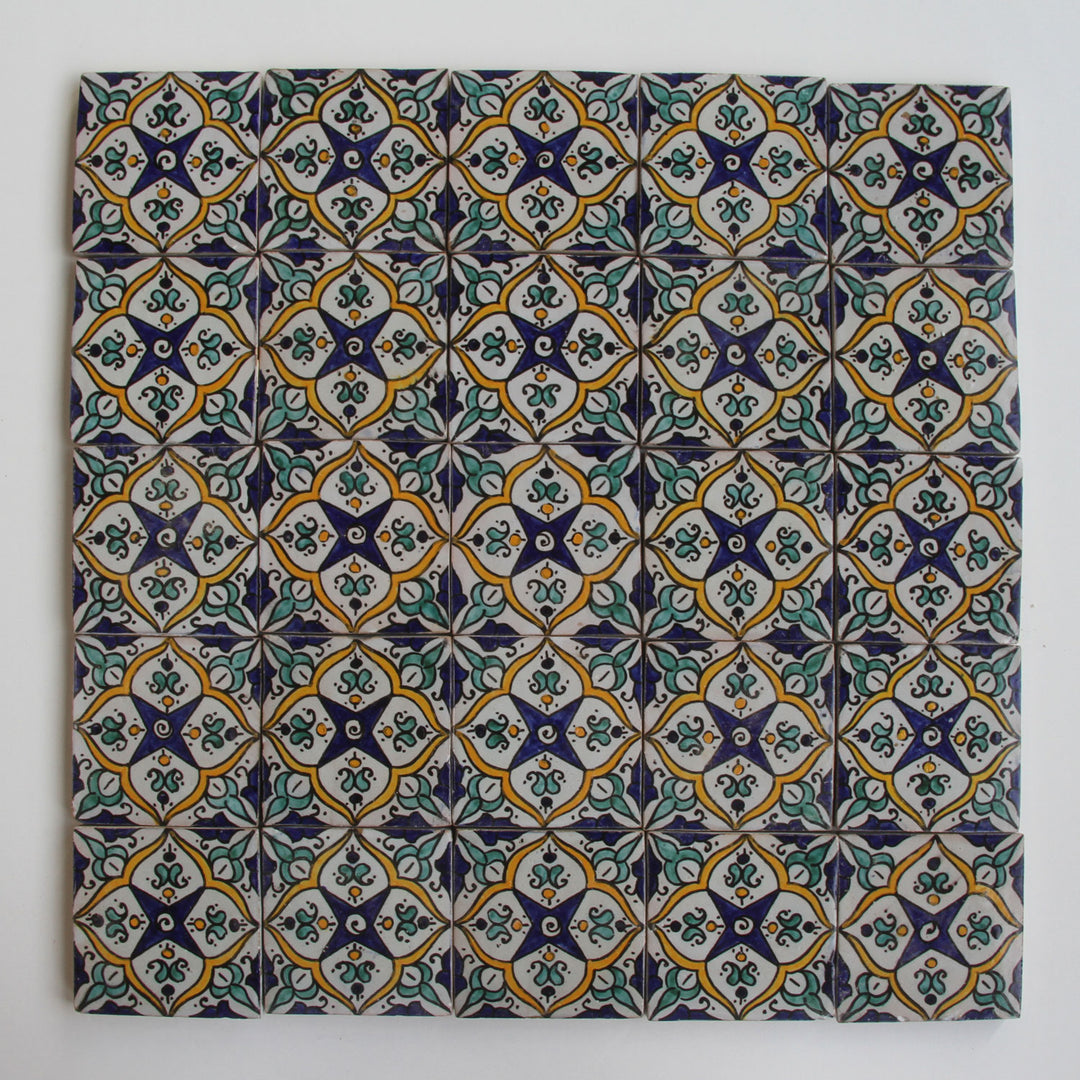 Azulejo pintado à mão – Estilo boho mediterrânico
