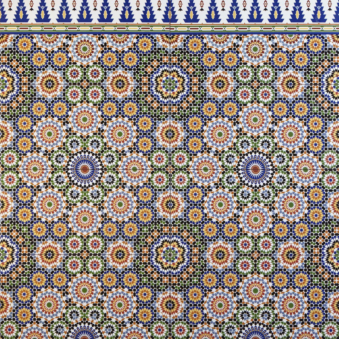 Borda de azulejos orientais 50×25 cm – FL50586B