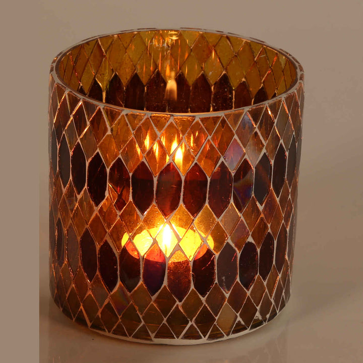 Candeeiro de mesa marroquino com mosaico Rayan Amarelo