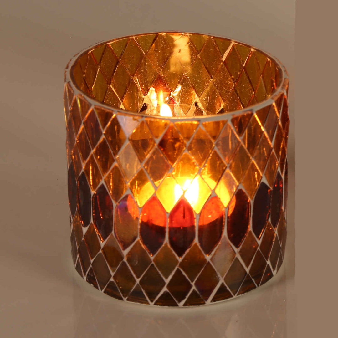 Candeeiro de mesa marroquino com mosaico Rayan Amarelo