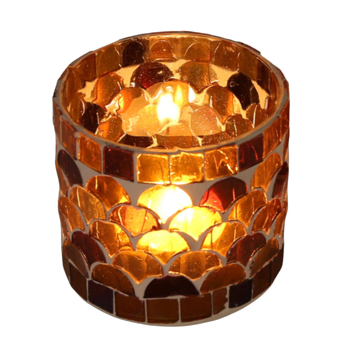 Candeeiro de mesa com mosaico oriental Atenas Amarelo