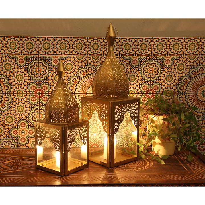 Luminária oriental Modena Gold L&M