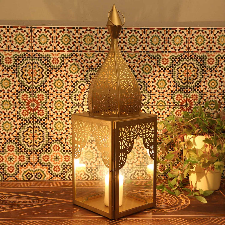 Luminária oriental Modena Gold L