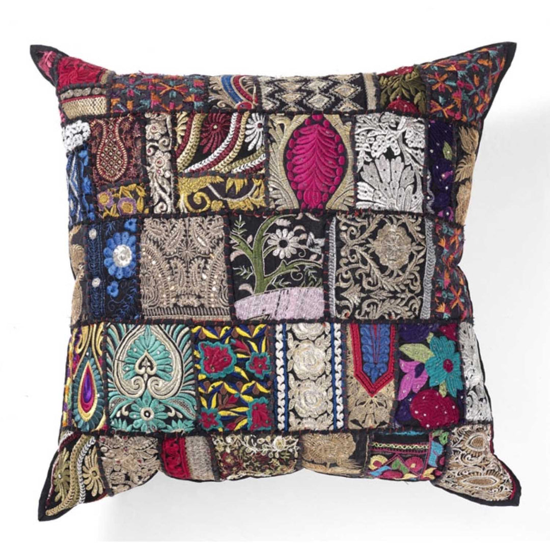 Almofada indiana em patchwork Mar