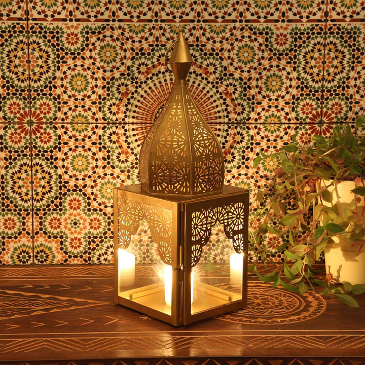 Luminária oriental Modena Gold M