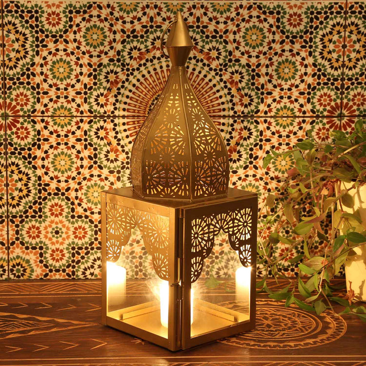 Luminária oriental Modena Gold M
