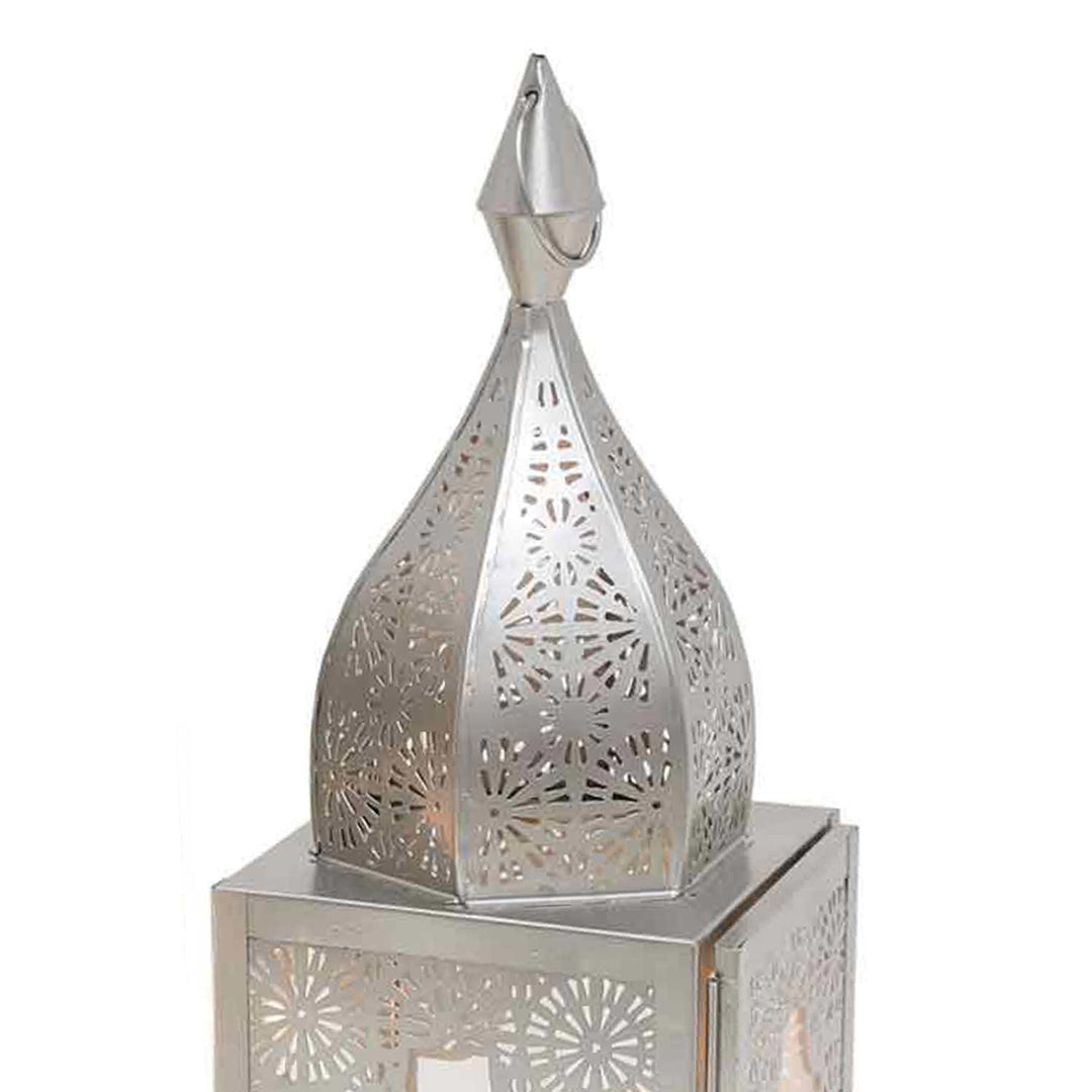 Luminária oriental Modena Prata M
