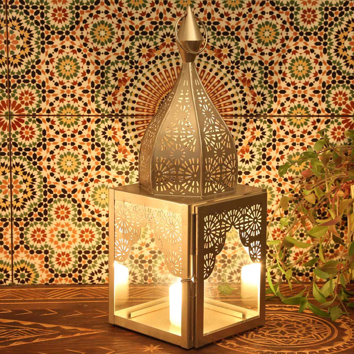 Candeeiro oriental Modena Prata L&M