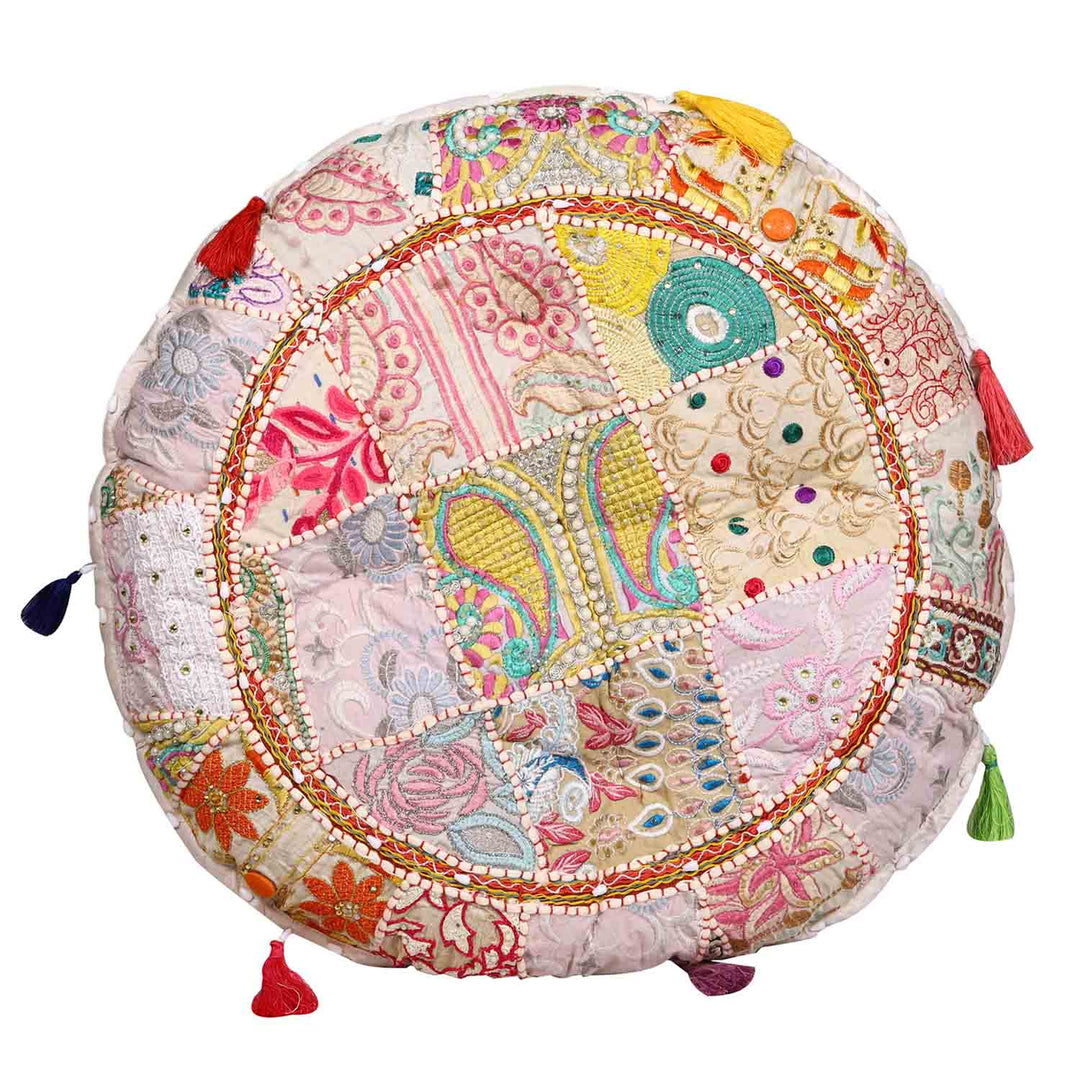 Almofada de ioga em patchwork Lali, tamanho médio