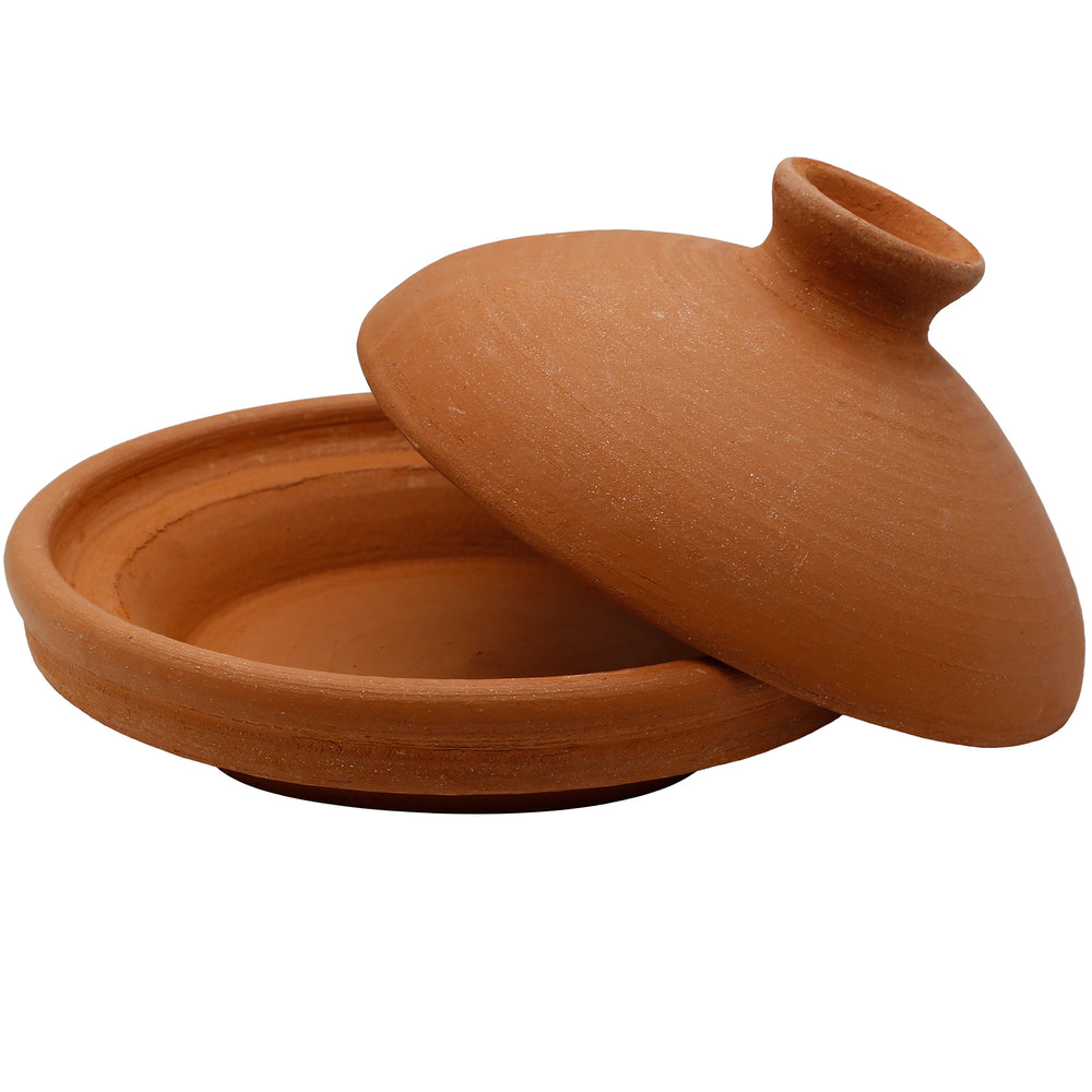 Tagine, uma panela de barro e argila sem esmalte, ideal para 3–4 pessoas